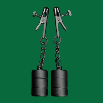 Alligator nipple clamps black 175g