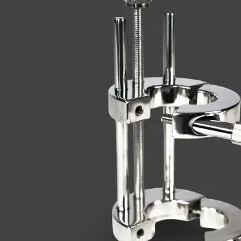 DARKLINE Ultimate Ball Stretcher, Steel, Dual Opening Rings | Dark-Ink