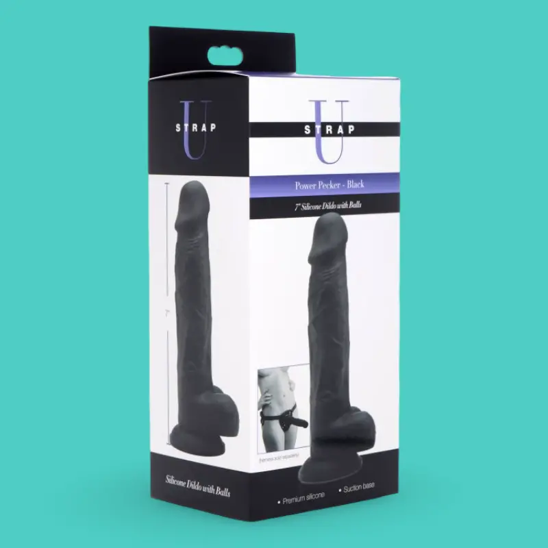 Power Pecker 18 cm – Gode réaliste en silicone avec ventouse