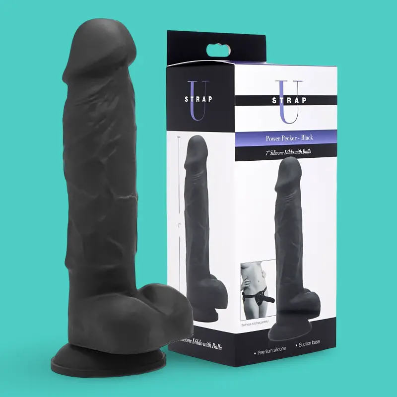 Power Pecker 18 cm – Gode réaliste en silicone avec ventouse