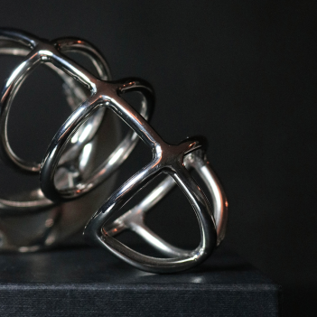 Bear trap curved long chastity cage