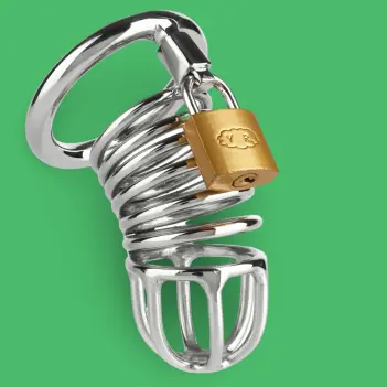 DARKLINE SPIRAL  steel chastity cage