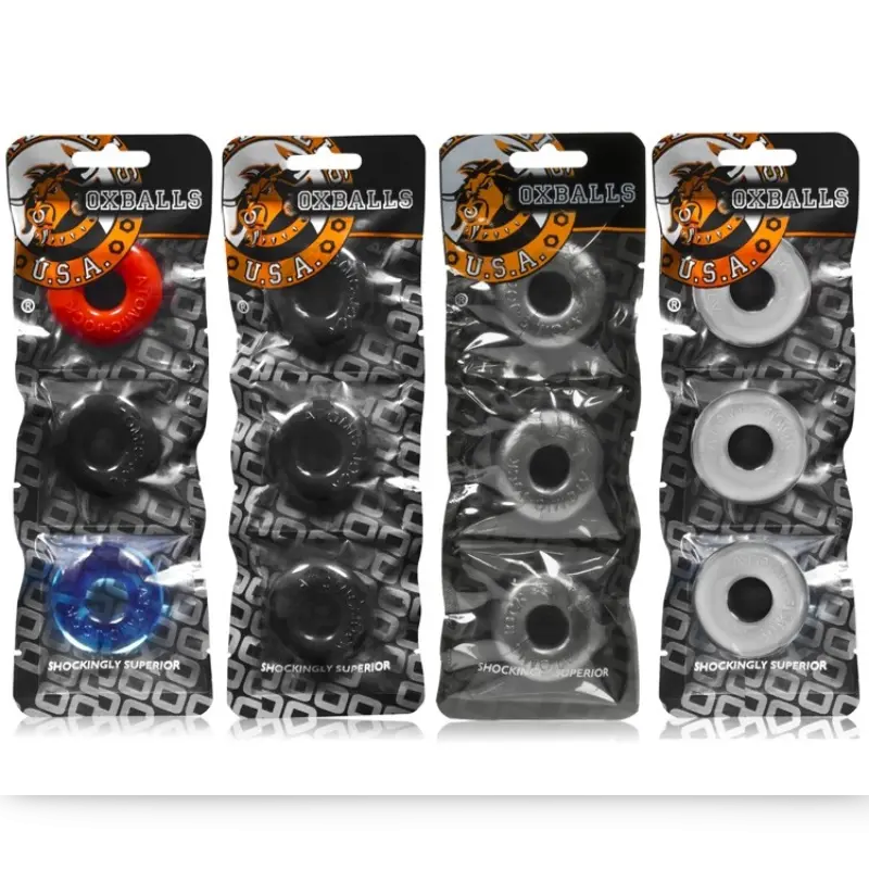OXBALLS RINGER | 3-Pack No-Roll flexTPR Cock Rings