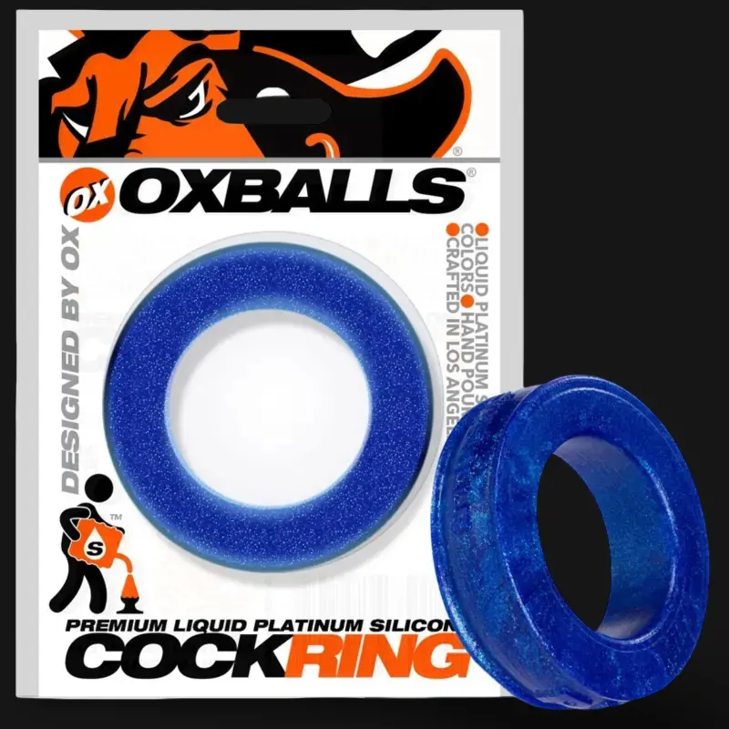 OXBALLS PIGRING Color-Splat – Weicher Silikon-Cockring | Dark-Ink