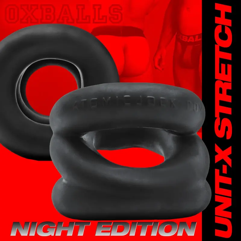 OXBALLS Z-BALLS Night Edition – Cockring Ballstretcher | Dark-Ink
