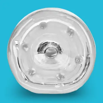 OXBALLS JERK – Ribbed flexTPR Suction Masturbator | Dark-Ink