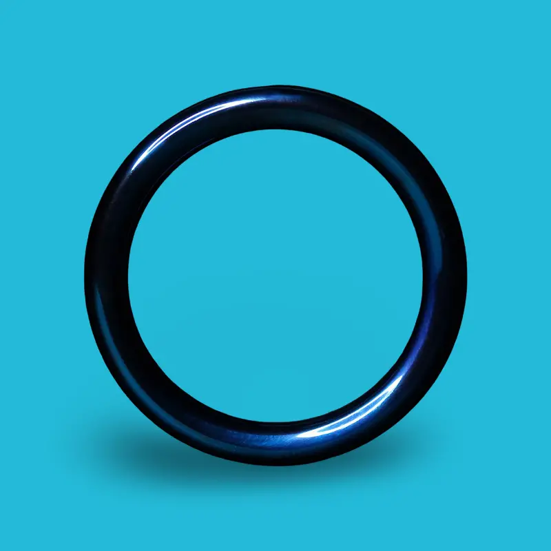 Cockring acier anodisé bleu DARKLINE, glans ring 8 mm | Dark-Ink