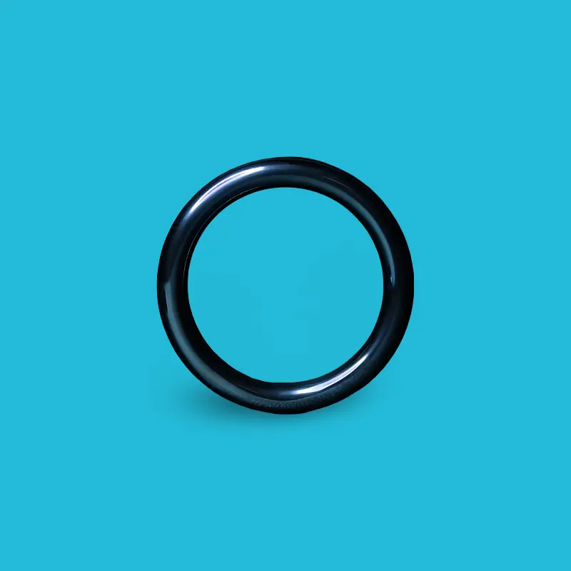 Cockring acier anodisé bleu DARKLINE, glans ring 8 mm | Dark-Ink