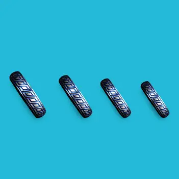 DARKLINE Blue Wave DoNut Cockring – Kobaltblauer Stahl | Dark-Ink