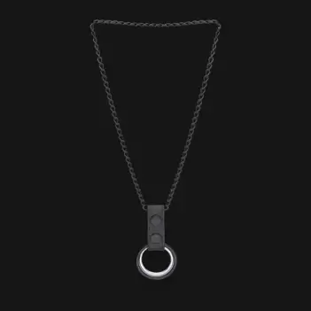 Double Cockring With blackChain