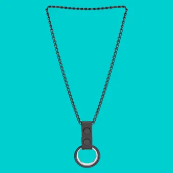 Double Cockring With blackChain