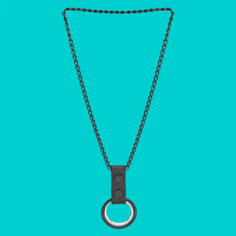 Double Cockring With blackChain