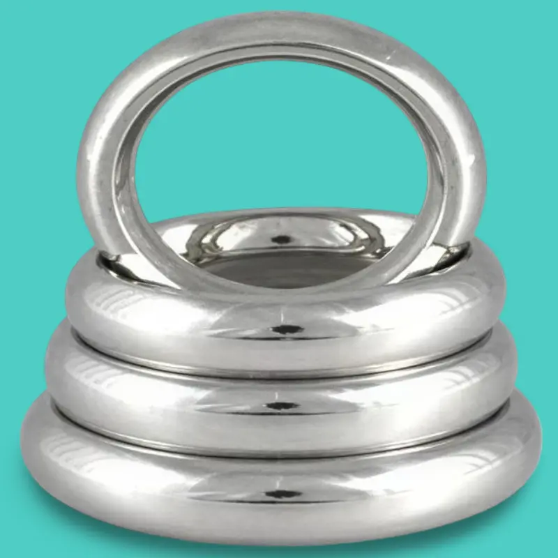 Anillo para pene DARKLINE DoNut, acero pulido espejo | Dark-Ink