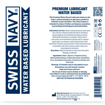 Swiss Navy Water-Based | Lubricante de base acuosa